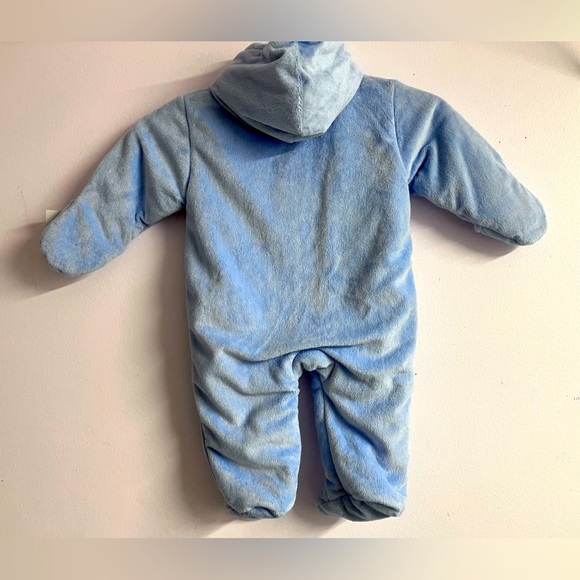 Carter’s “Child of Mine” Baby Bunting, 3-6 Mth. Blue, Elephant Embroidery, NWT - Picture 2 of 7